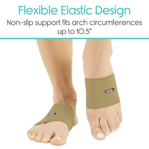 Vive Health Adjustable Arch Sleeves, Beige