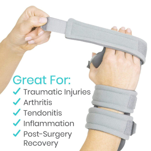 Vive Health Hand And Wrist Immobilizer Thumb Loop, Small, Right, Gray