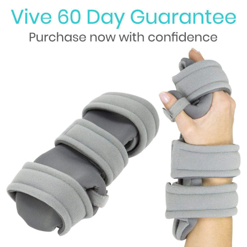 Vive Health Hand And Wrist Immobilizer Thumb Loop, Small, Right, Gray