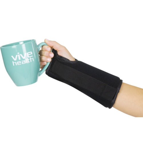 Vive Health 908 Wrist Splint Right, Black, X-Large