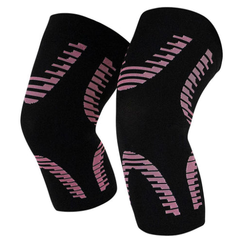 Vive Health Knee Sleeves, Black and Pink, X-Large
