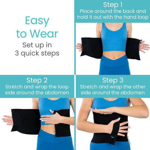 Vive Health Bariatric Abdominal Binder 2 Panel for Targeted Support and Comfort