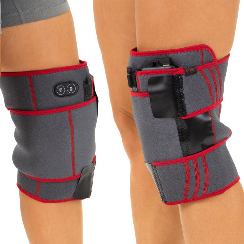 Vive Health Heated Massaging Knee Brace for Knee Pain Relief and Muscle Relaxation, Moovkart