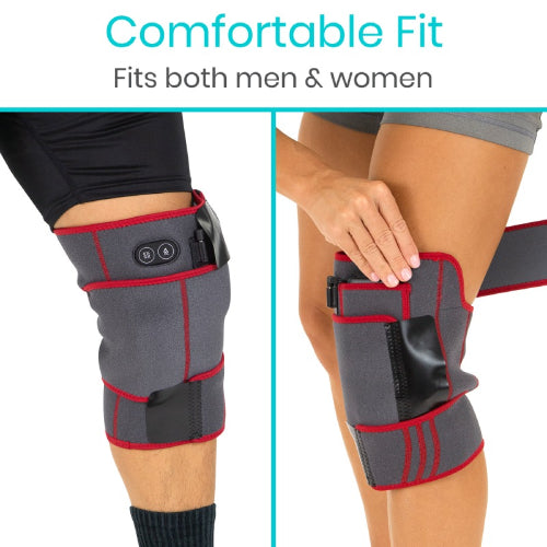 Vive Health Heated Massaging Knee Brace, Heat and Vibration Therapy