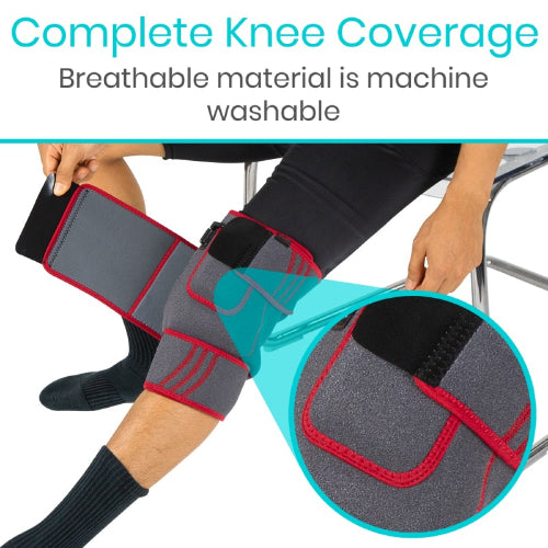 Vive Health Heated Massaging Knee Brace, Heat and Vibration Therapy