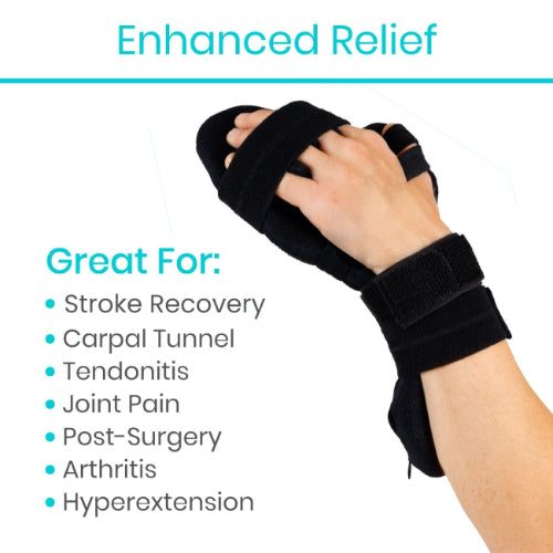 Vive Health Resting Hand Splint, Black