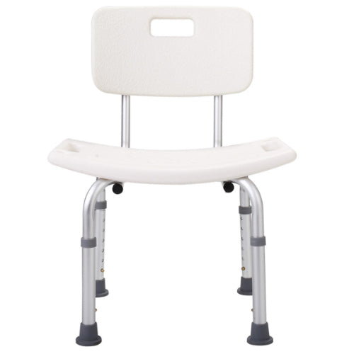 Shower Tub Heavy Duty Aluminium Alloy Bath Chair Bench with Back