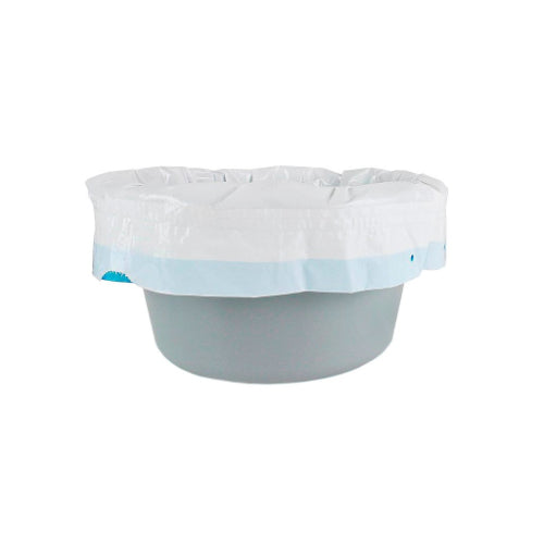 Vive Health Commode Liners pack of 100 Leak-Free, Disposable Toilet Bags with Drawstring Closure for Hygienic & Easy Cleanup, Moovkart.