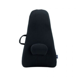 ObusForme Highback Backrest Support, Extra Long with Adjustable Lumbar Pad, Black