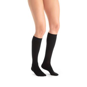 Jobst Opaque 20-30 mmHg Compression Stockings, Knee-High, Black