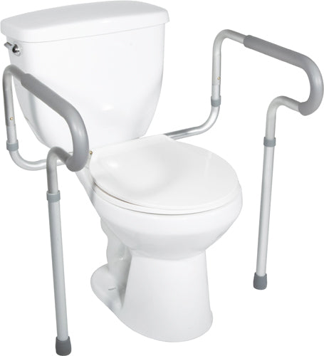 Drive Medical Toilet Safety Frame with Padded Arms, White