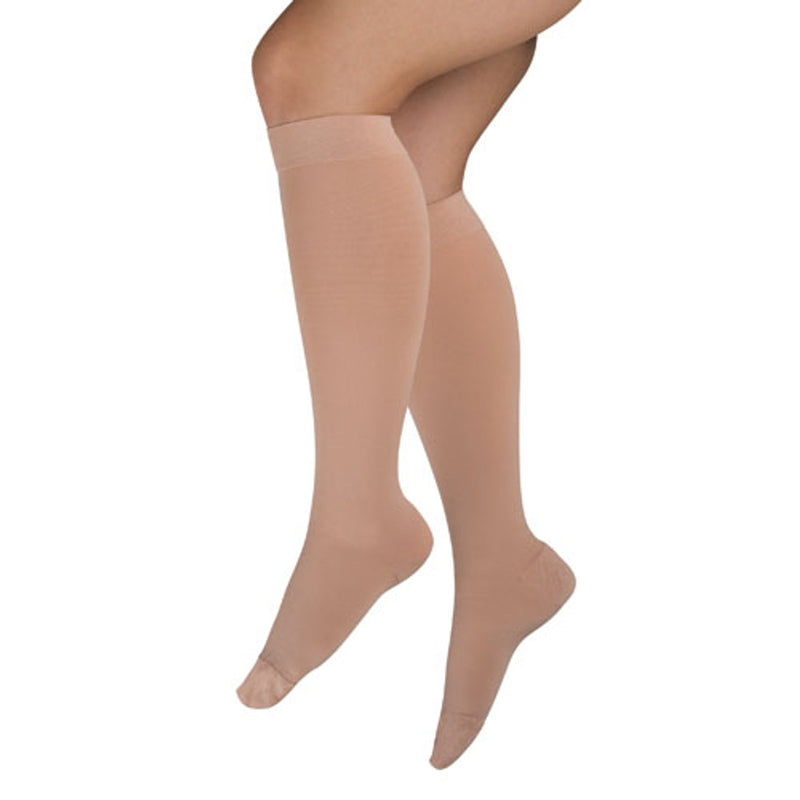 Blue Jay Firm Surgical Weight Stocking 20-30 mmHg Below Knee, Closed Toe, 3X-Large, Beige